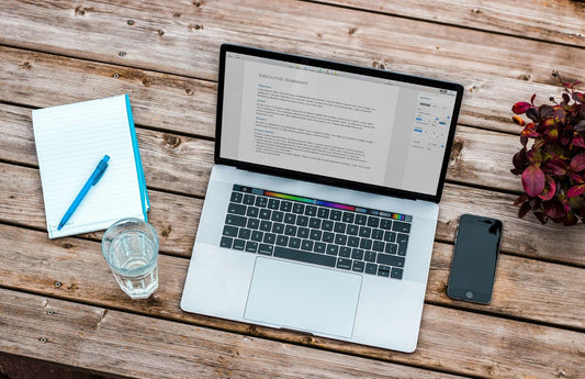 A student’s set-up for an online course in IT certification