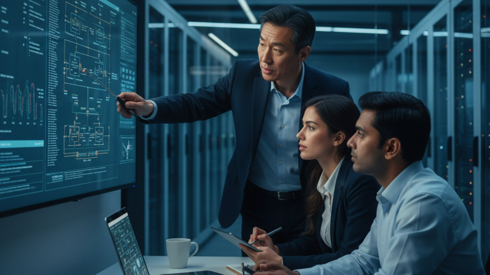 People discussing System Administrator Job Description