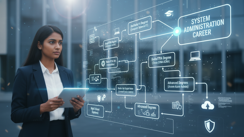 Women thinking of Education Path for System Administration Career