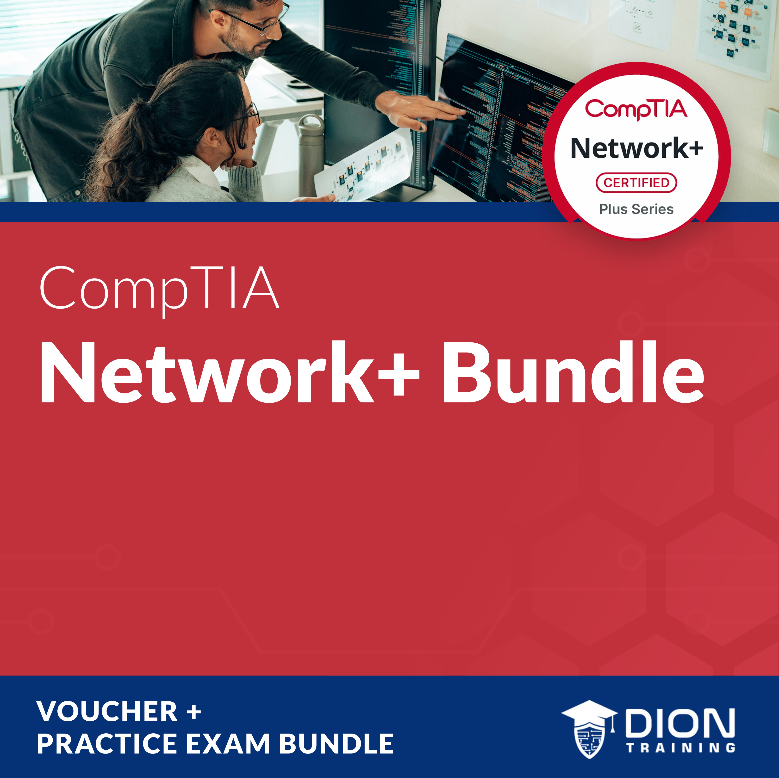 CompTIA Network+ Exam Voucher (USD) & Practice Exams Bundle