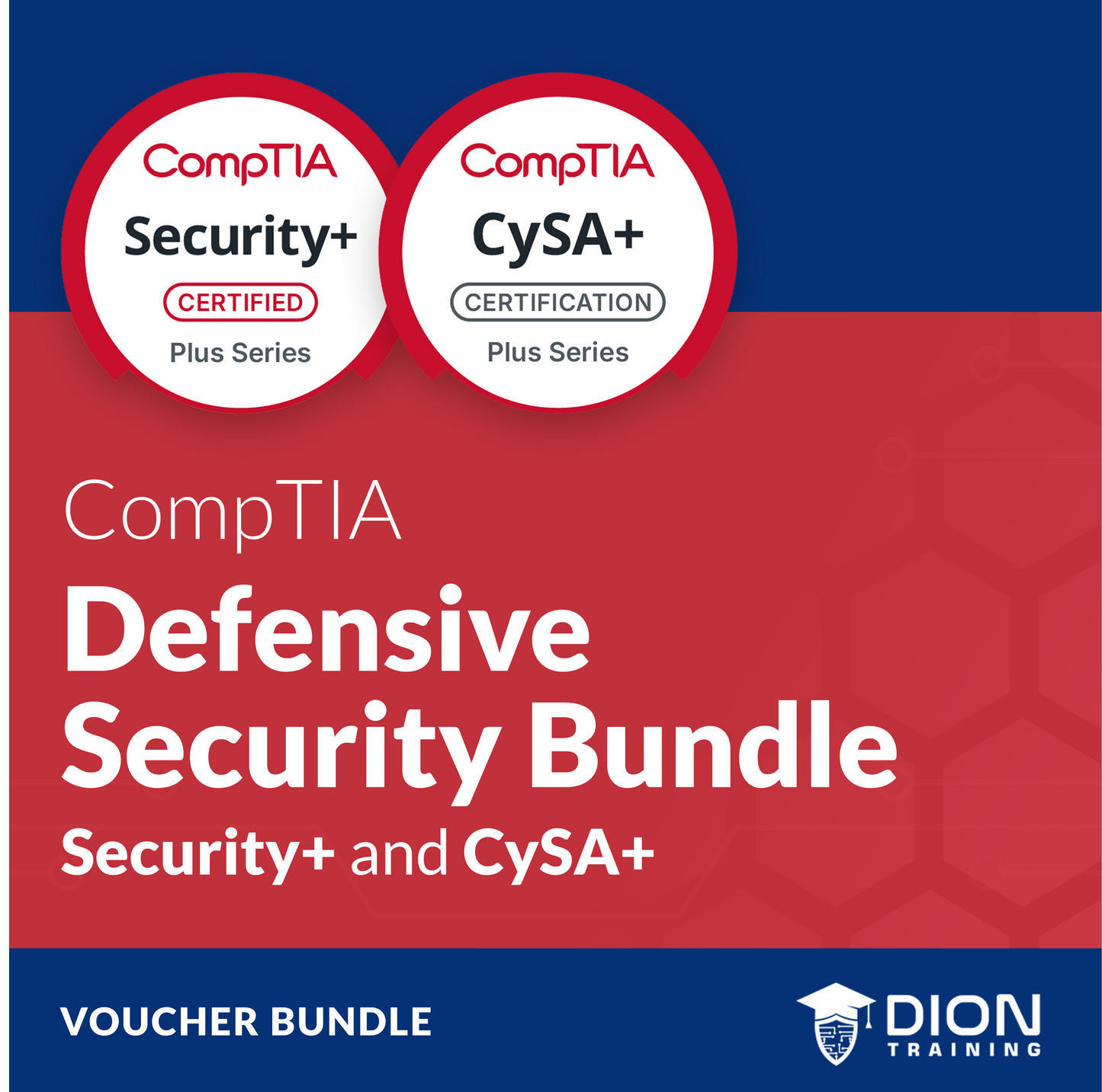 CompTIA Defensive Security Voucher Bundle: Security+ & CySA+ (USD)