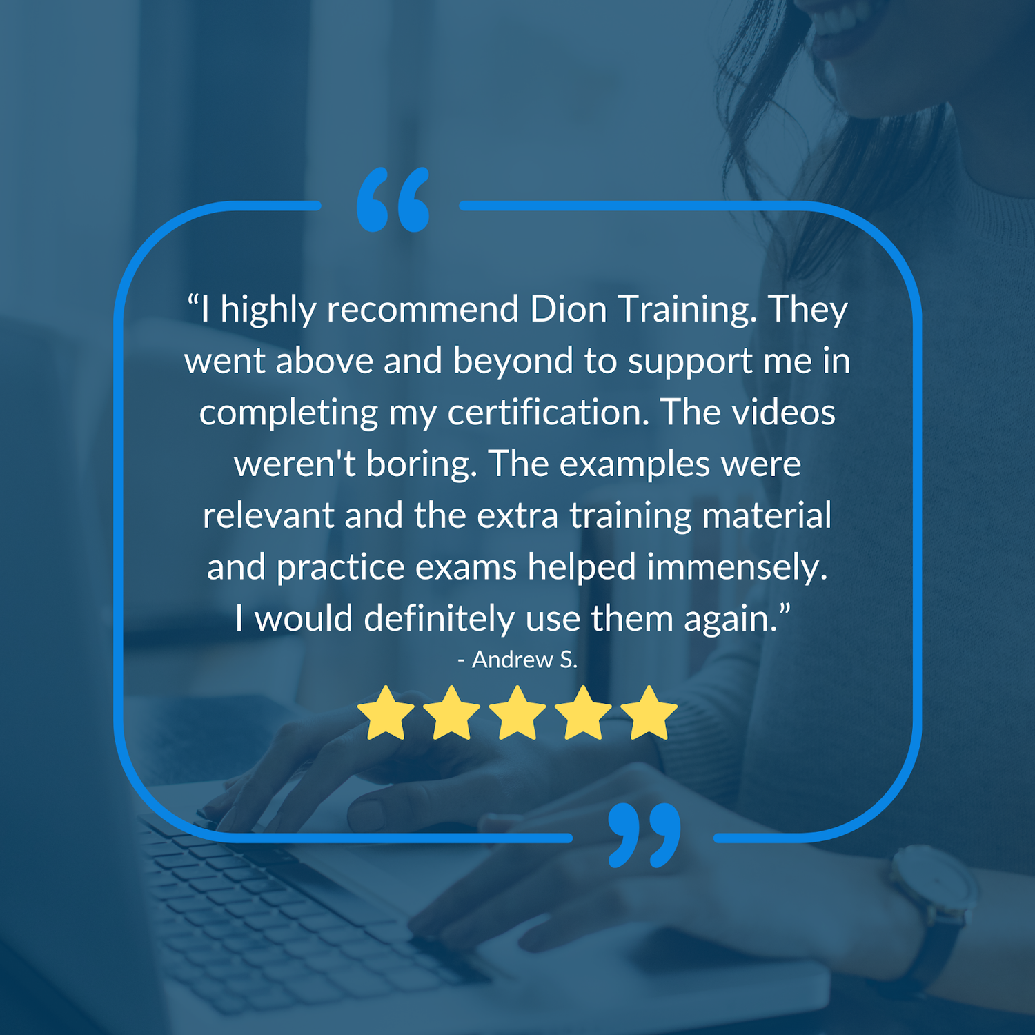 Quote from Dion Training customer